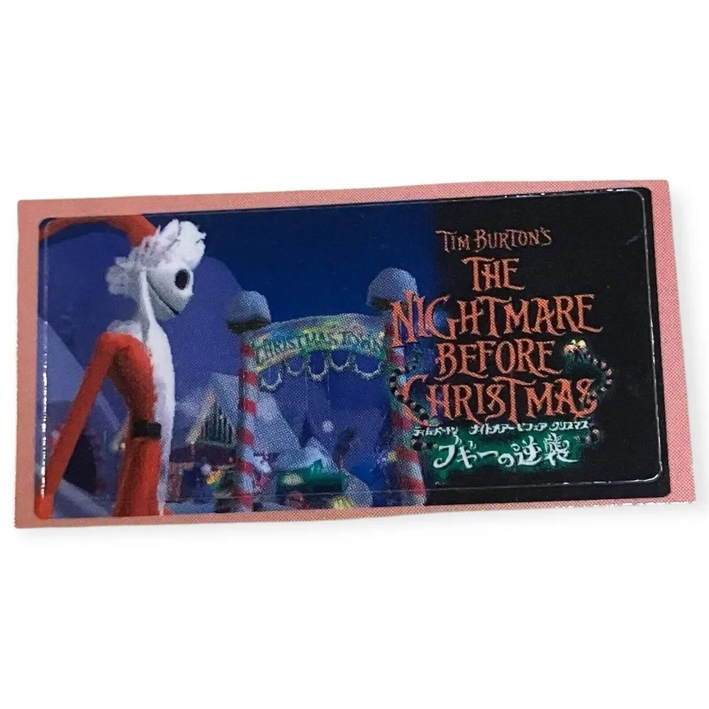 Sony PlayStation 2 PS2 Halloween Nightmare Before Christmas Memory Card Sticker